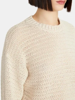 Women Sisley Jumpers & Knitwear<Crochet Look Sweater