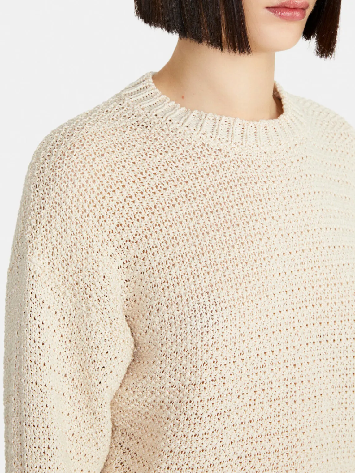 Women Sisley Jumpers & Knitwear<Crochet Look Sweater