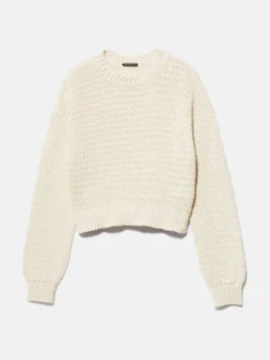 Women Sisley Jumpers & Knitwear<Crochet Look Sweater