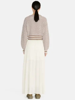 Women Sisley Jumpers & Knitwear<Crochet Look Sweater
