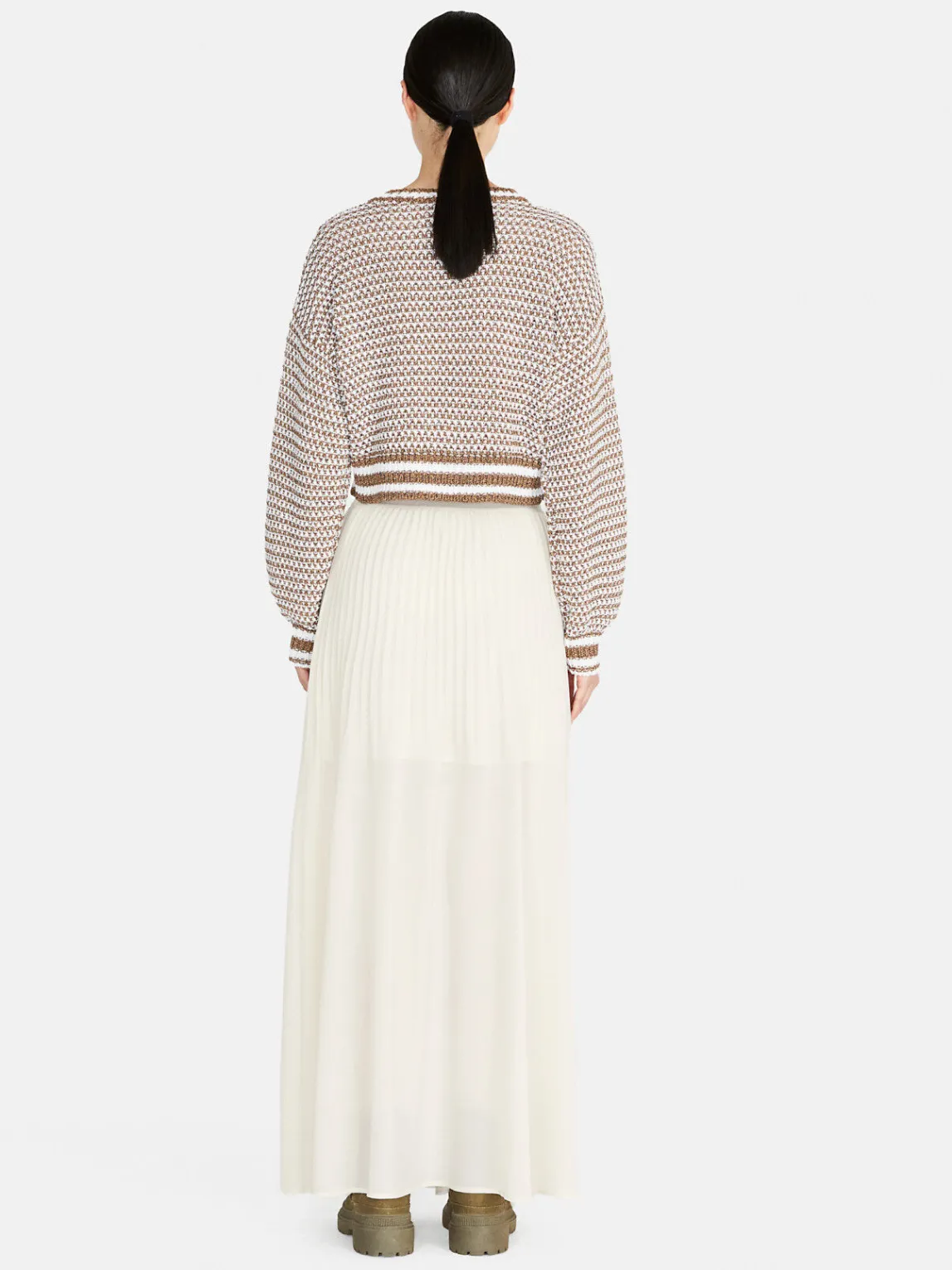 Women Sisley Jumpers & Knitwear<Crochet Look Sweater
