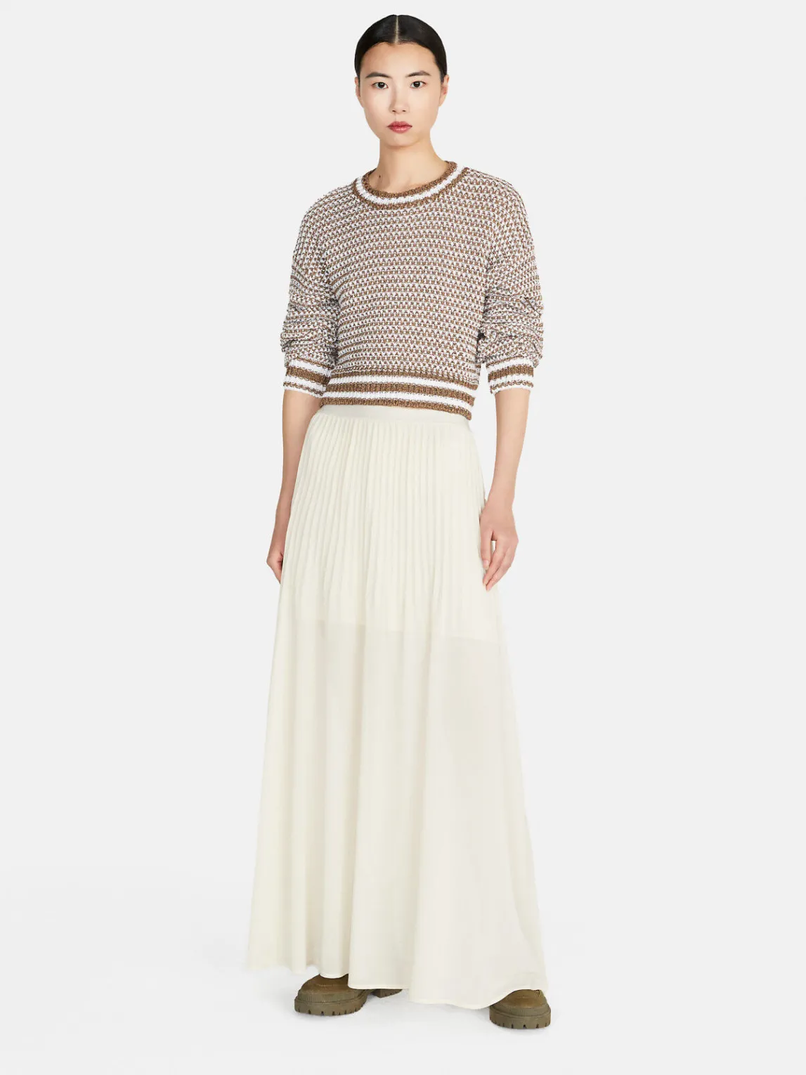 Women Sisley Jumpers & Knitwear<Crochet Look Sweater