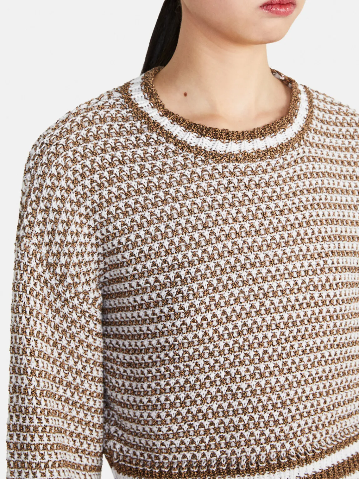 Women Sisley Jumpers & Knitwear<Crochet Look Sweater