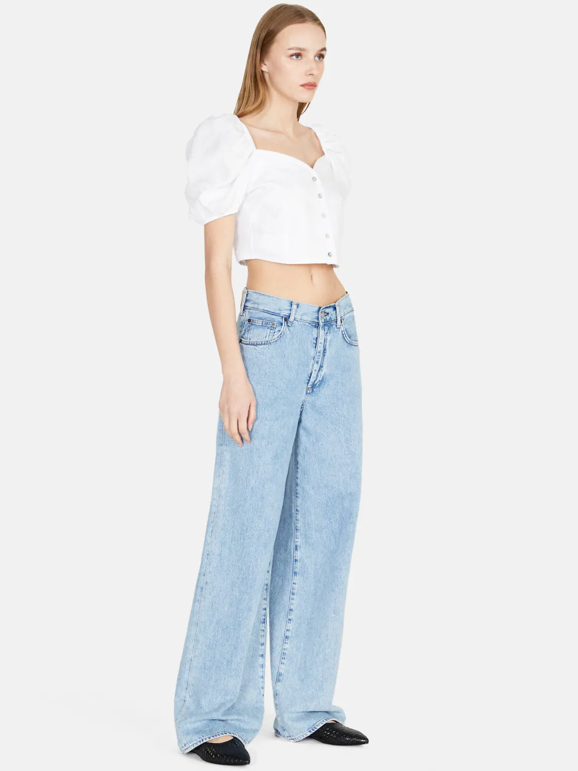 Women Sisley Shirts & Blouses<Crop Top In Linen