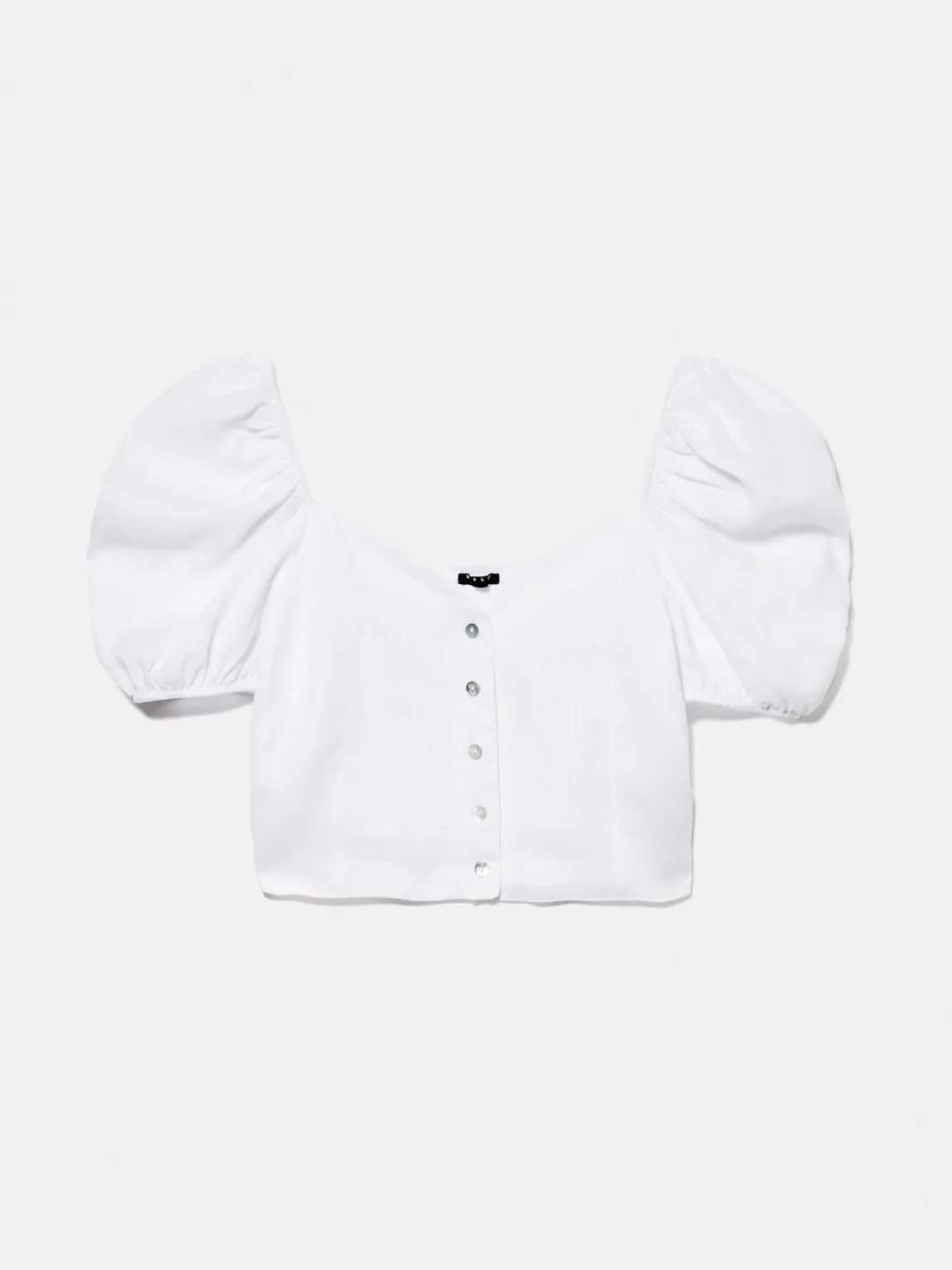 Women Sisley Shirts & Blouses<Crop Top In Linen