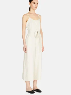 Women Sisley Dresses<Cropped 100% Linen Jumpsuit