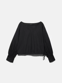Women Sisley Shirts & Blouses<Cropped Blouse With Drawstring