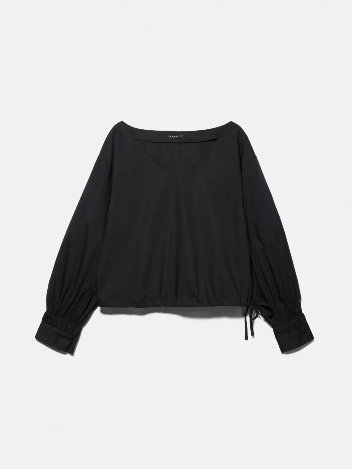 Women Sisley Shirts & Blouses<Cropped Blouse With Drawstring