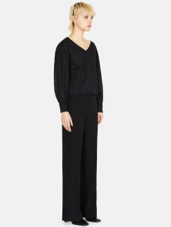 Women Sisley Shirts & Blouses<Cropped Blouse With Drawstring