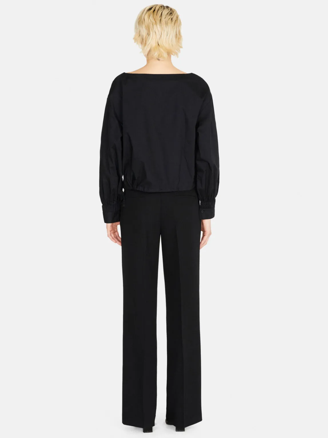 Women Sisley Shirts & Blouses<Cropped Blouse With Drawstring