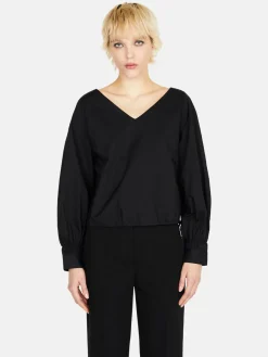 Women Sisley Shirts & Blouses<Cropped Blouse With Drawstring