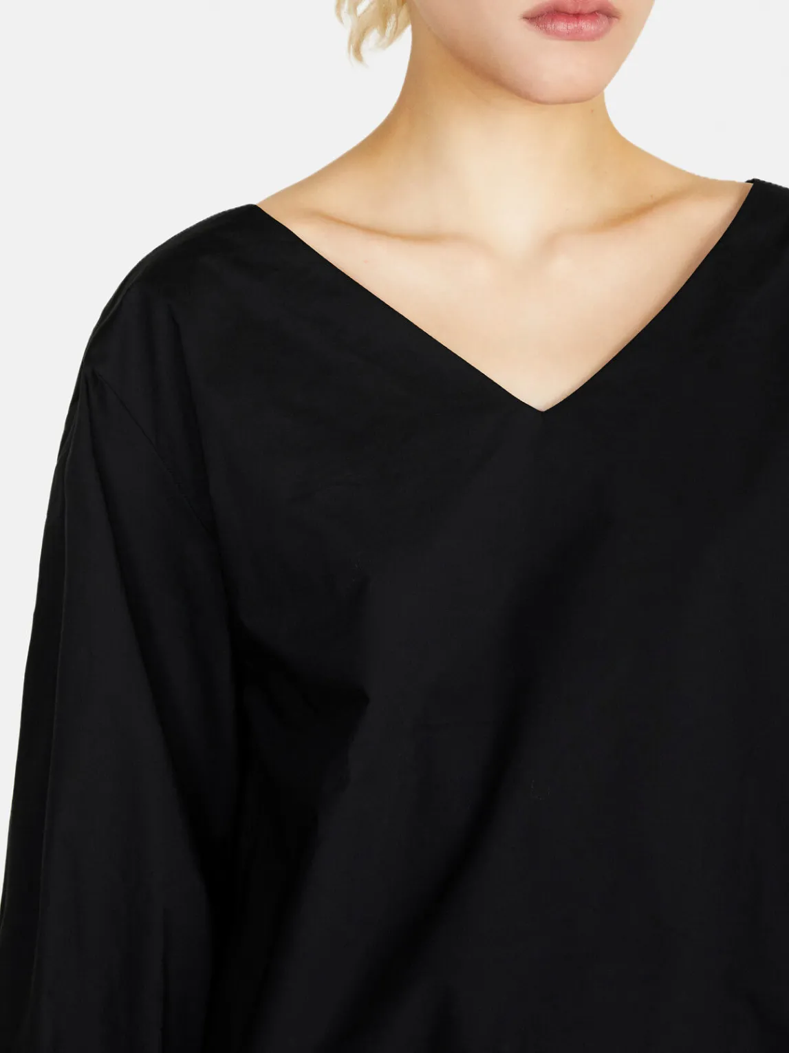 Women Sisley Shirts & Blouses<Cropped Blouse With Drawstring