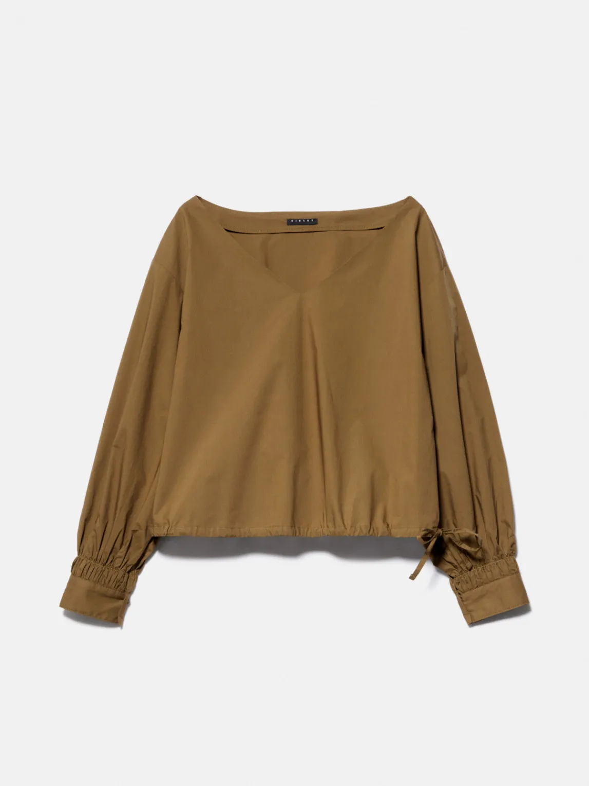 Women Sisley Shirts & Blouses<Cropped Blouse With Drawstring
