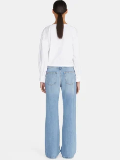 Women Sisley Shirts & Blouses<Cropped Blouse With Drawstring