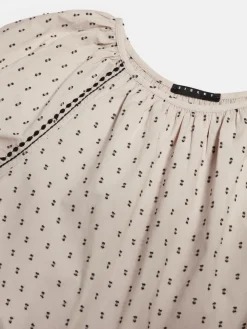 Girls Sisley Tops & T-Shirts<Cropped Blouse With Embroidery