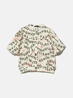 Girls Sisley Tops & T-Shirts<Cropped Blouse With Prints