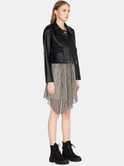 Women Sisley Jackets & Coats<Cropped Jacket With Pockets