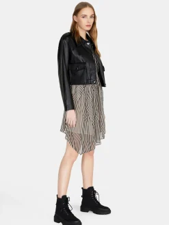 Women Sisley Jackets & Coats<Cropped Jacket With Pockets