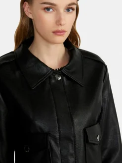 Women Sisley Jackets & Coats<Cropped Jacket With Pockets