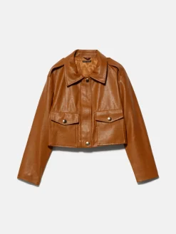 Women Sisley Jackets & Coats<Cropped Jacket With Pockets