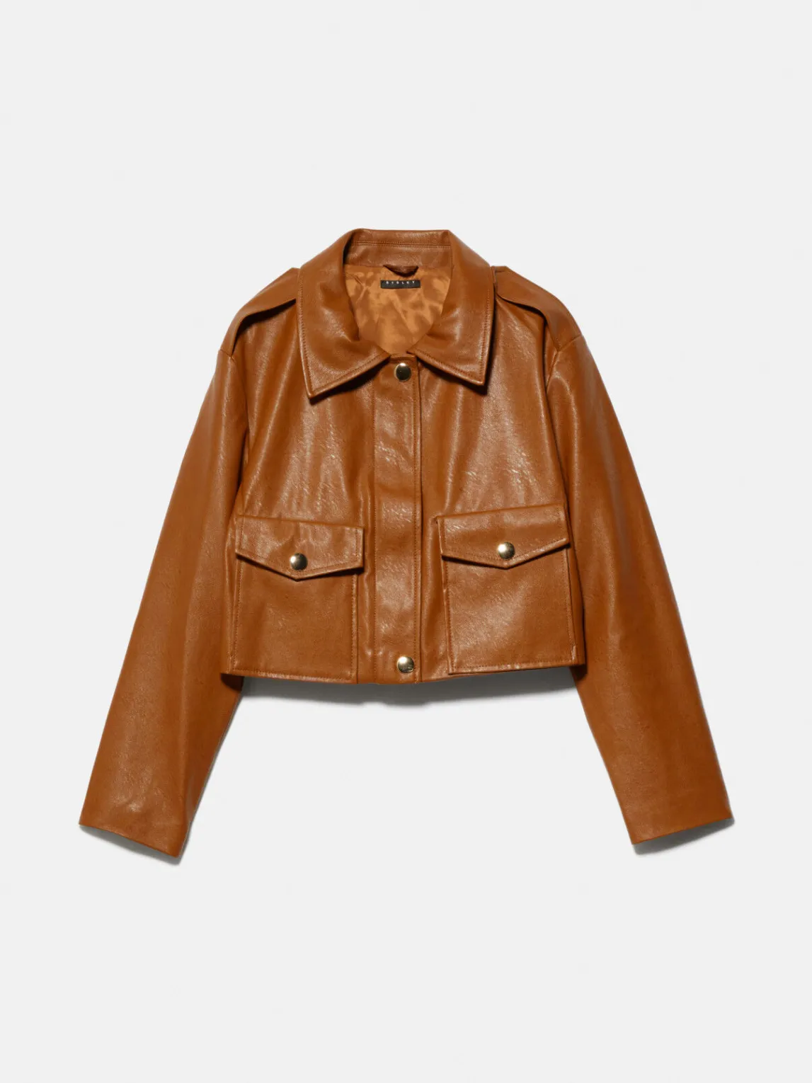 Women Sisley Jackets & Coats<Cropped Jacket With Pockets
