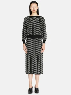 Women Sisley Jumpers & Knitwear<Cropped Jacquard Sweater