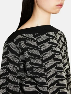 Women Sisley Jumpers & Knitwear<Cropped Jacquard Sweater