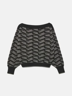 Women Sisley Jumpers & Knitwear<Cropped Jacquard Sweater