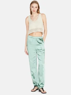 Women Sisley Tops & T-Shirts<Cropped Open-Knit Top