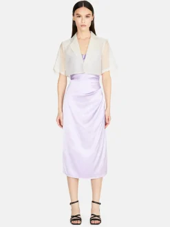 Women Sisley Jackets & Coats<Cropped Organza Jacket
