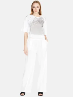 Women Sisley Tops & T-Shirts<Cropped Oversized Fit T-Shirt With Print
