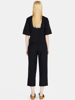 Women Sisley Tops & T-Shirts<Cropped Oversized Fit T-Shirt With Print
