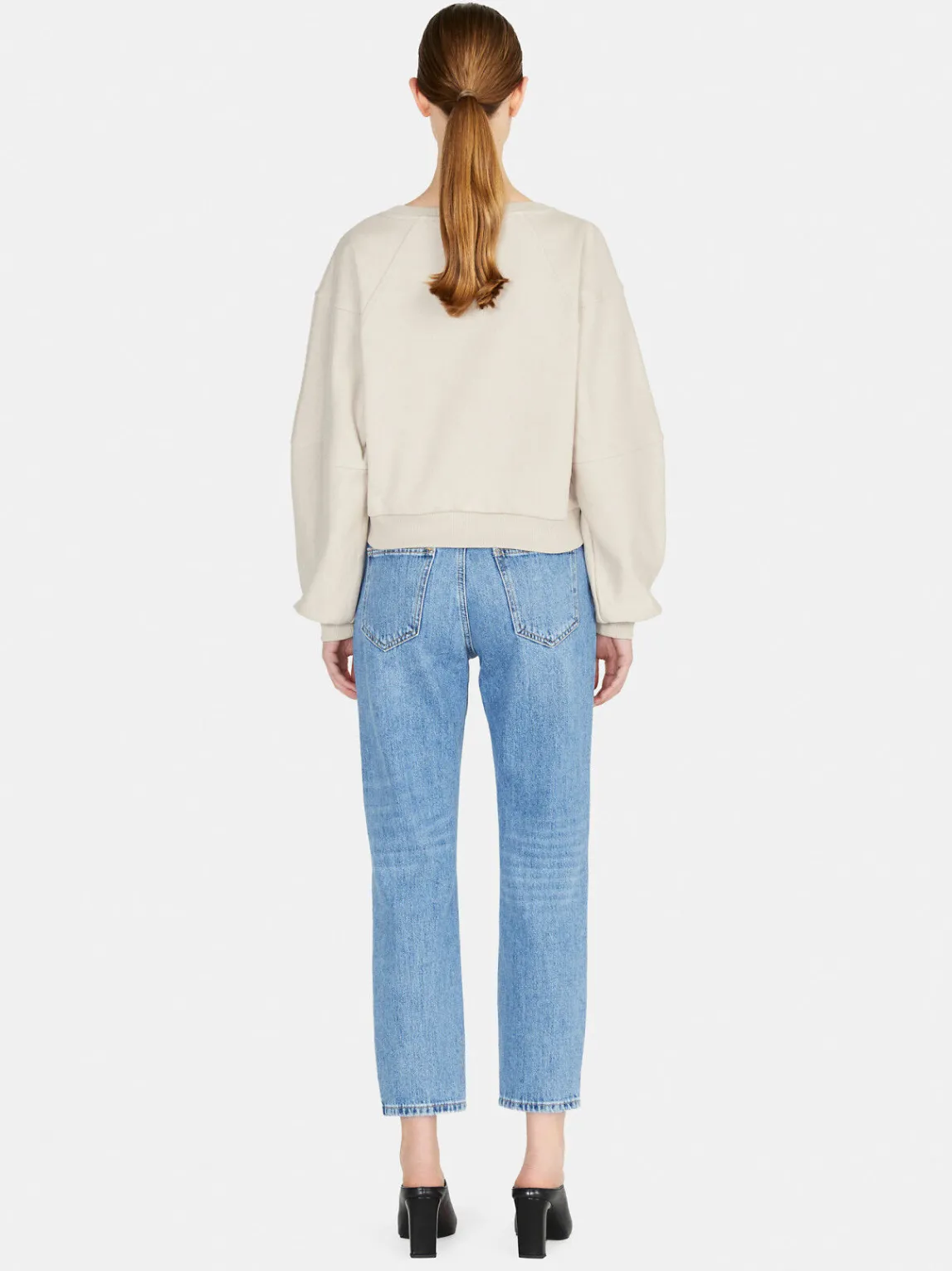 Women Sisley Jumpers & Knitwear<Cropped Sweatshirt