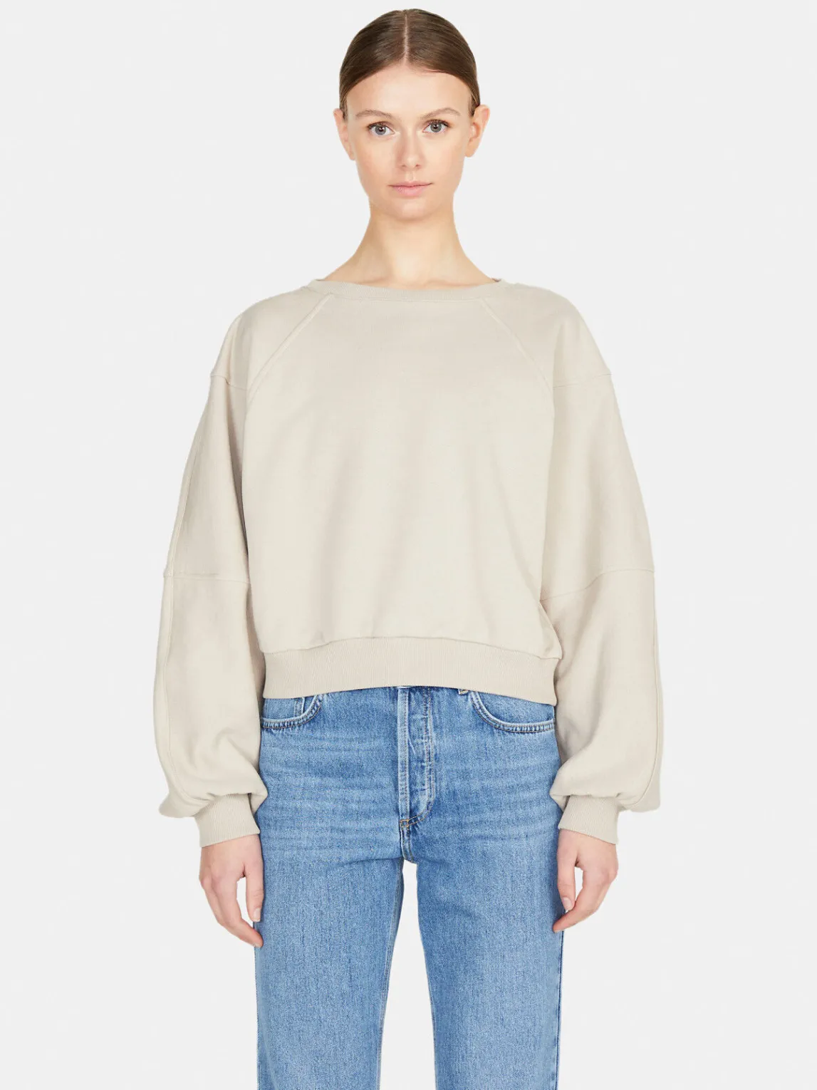 Women Sisley Jumpers & Knitwear<Cropped Sweatshirt