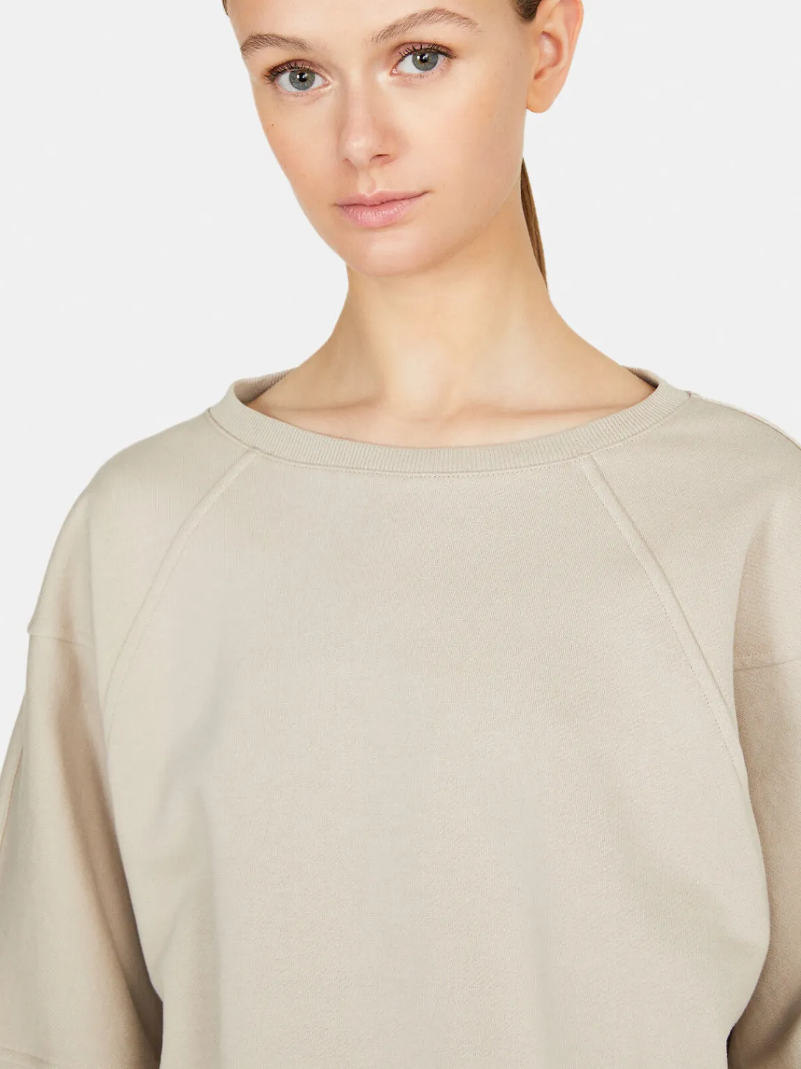 Women Sisley Jumpers & Knitwear<Cropped Sweatshirt
