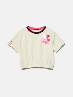 Girls Sisley Tops & T-Shirts<Cropped T-Shirt With Insert