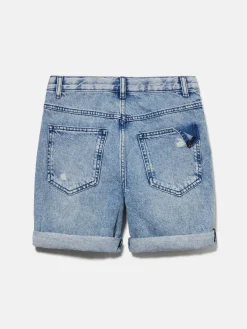 Boys Sisley Trousers<Denim Bermudas With Rips