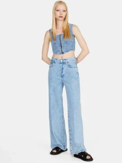 Women Sisley Tops & T-Shirts<Denim Bustier