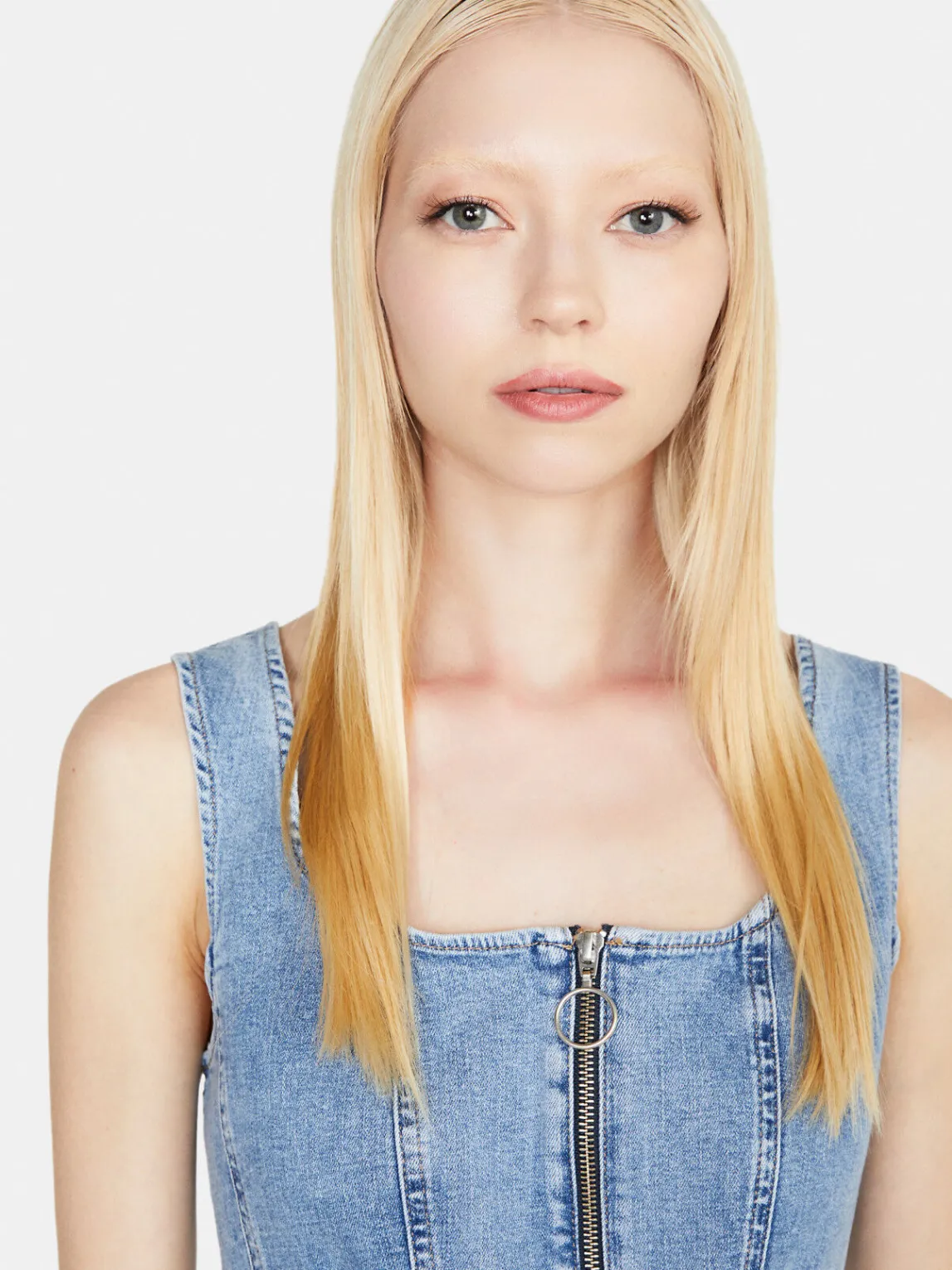 Women Sisley Tops & T-Shirts<Denim Bustier
