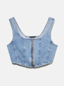 Women Sisley Tops & T-Shirts<Denim Bustier