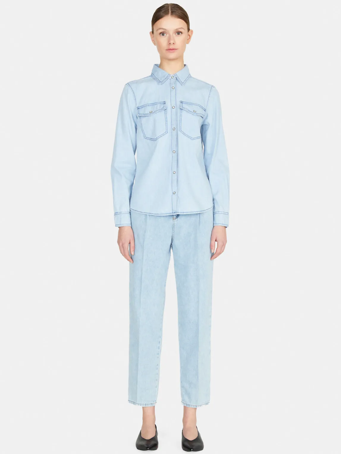 Women Sisley Shirts & Blouses<Denim Shirt