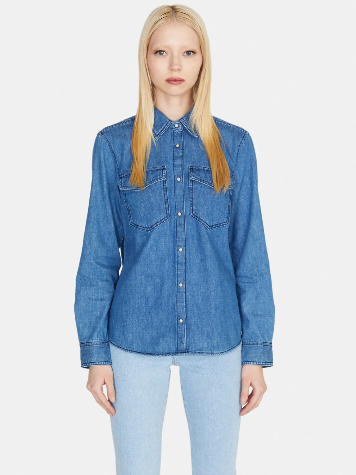 Women Sisley Shirts & Blouses<Denim Shirt