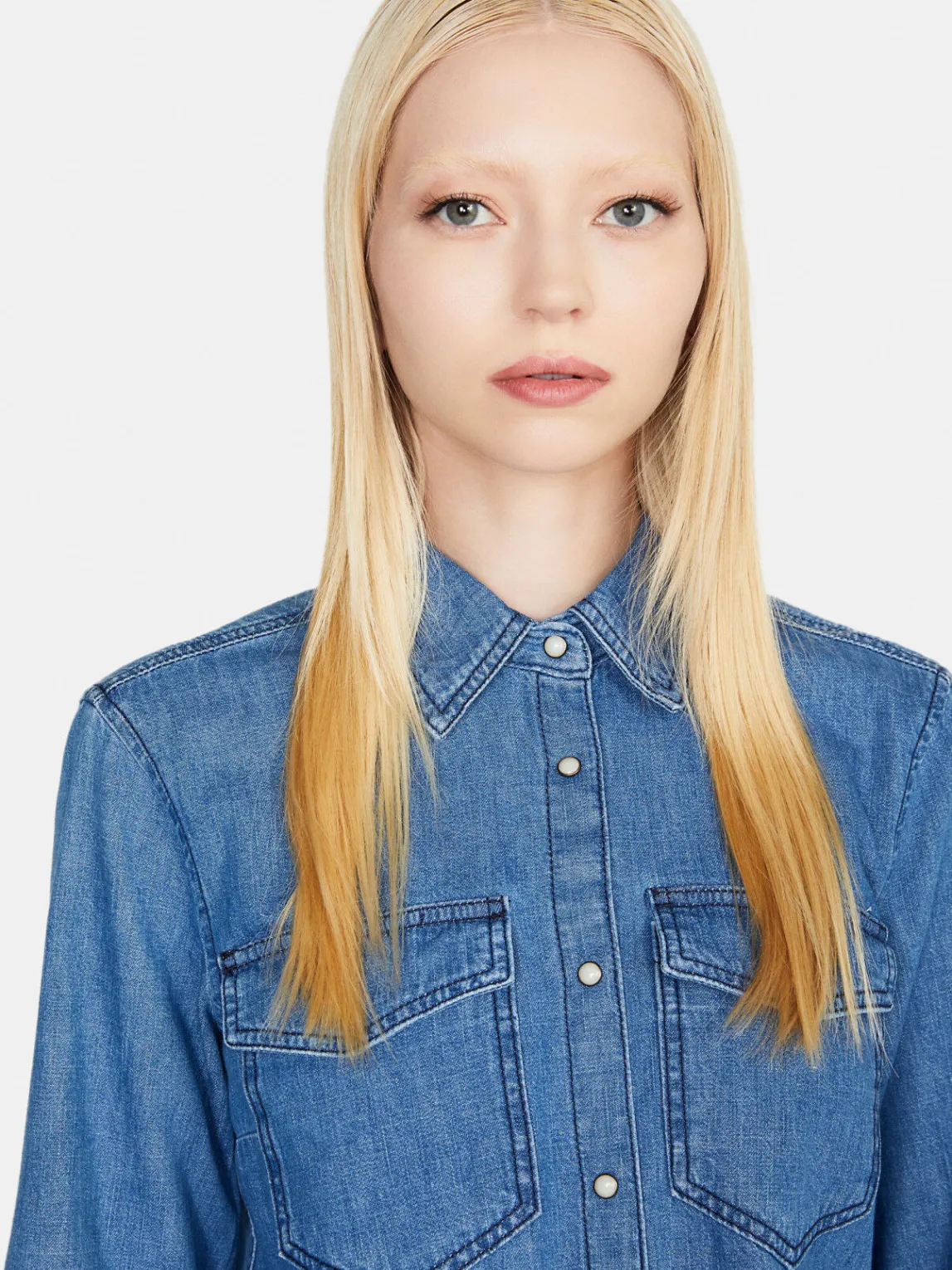 Women Sisley Shirts & Blouses<Denim Shirt