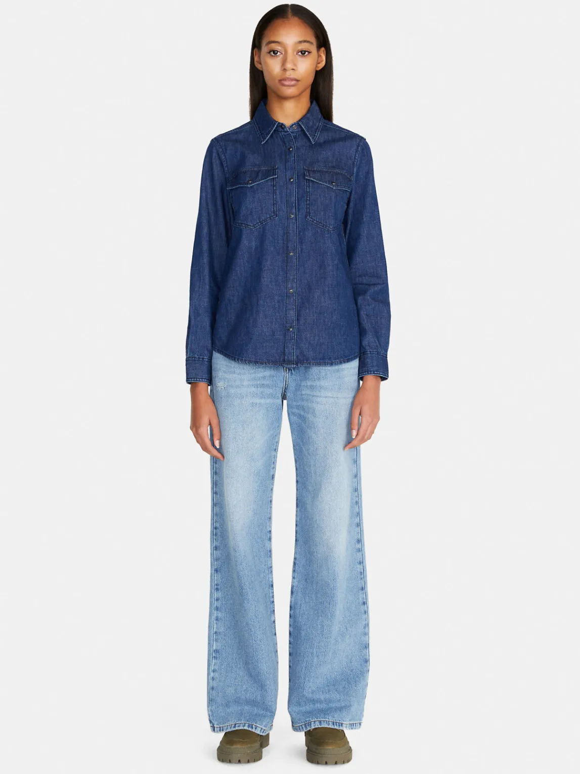 Women Sisley Shirts & Blouses<Denim Shirt