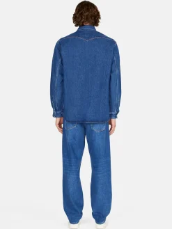 Men Sisley Jackets & Coats<Denim Shirt-Jacket