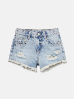 Girls Sisley Trousers & Skirts<Denim Shorts With Studs
