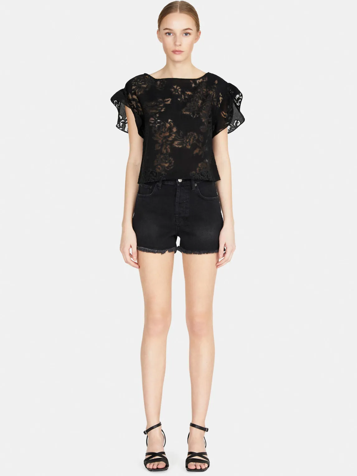 Women Sisley Shirts & Blouses<Devore Blouse With Print