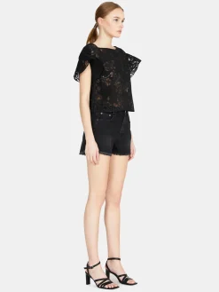 Women Sisley Shirts & Blouses<Devore Blouse With Print