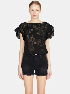 Women Sisley Shirts & Blouses<Devore Blouse With Print
