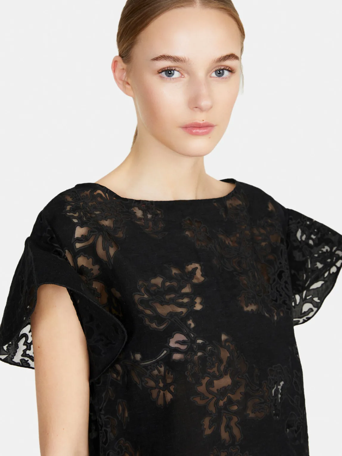 Women Sisley Shirts & Blouses<Devore Blouse With Print